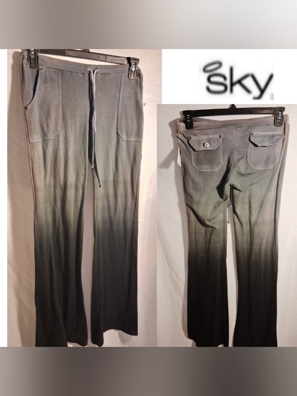 Sky ombre lounge pants.  Drawstring.  Sz Med